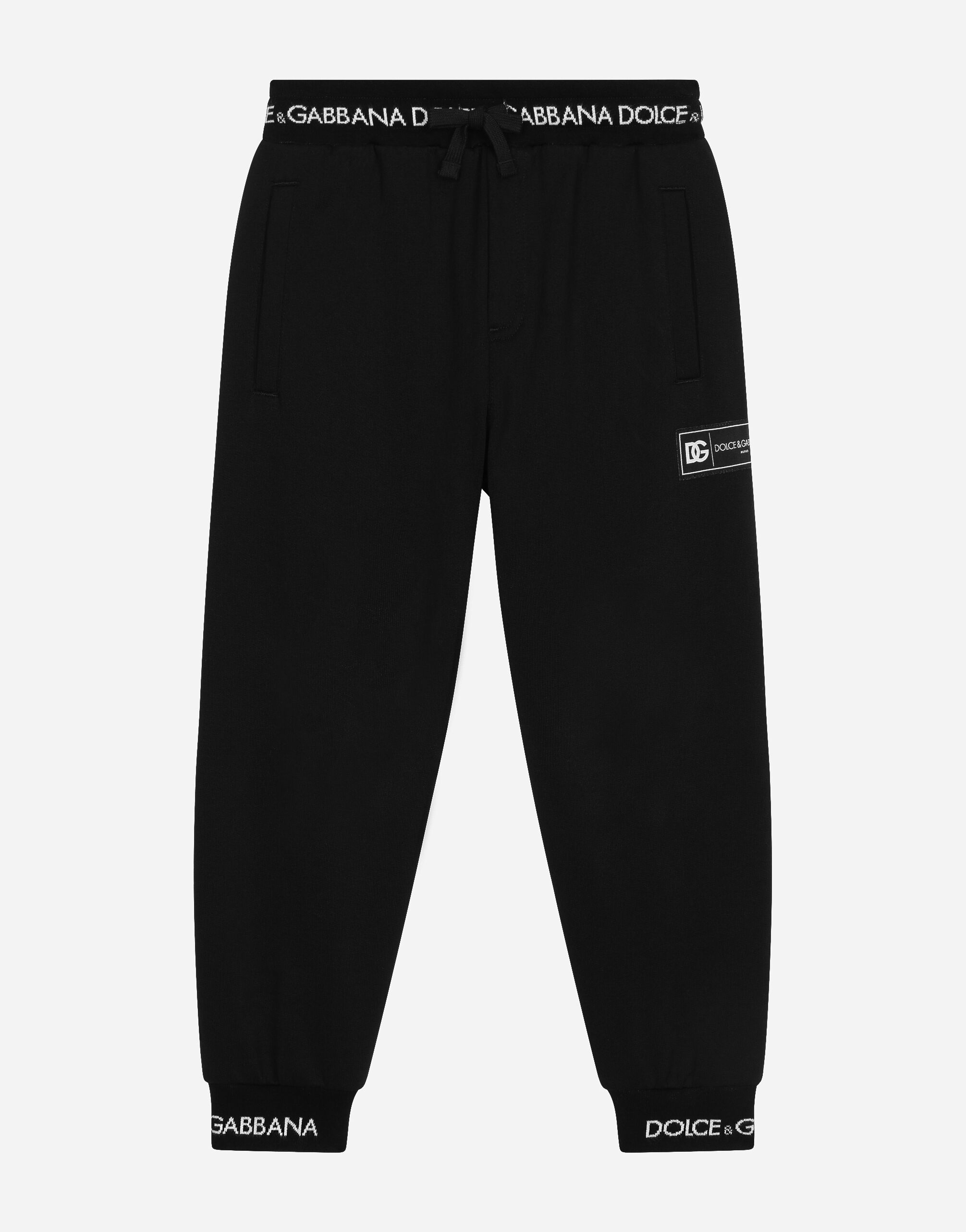 Dolce & Gabbana Jersey jogging pants Black L4JTEYG7K8Z