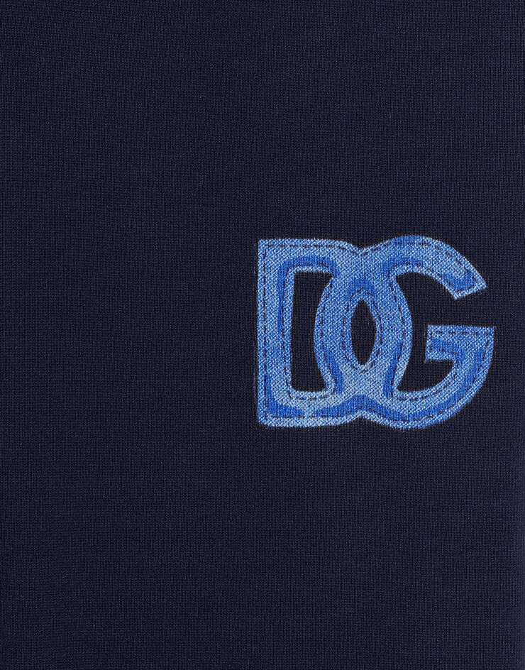 Dolce & Gabbana Fleece trousers with DG Print L4JPIGII7IJ