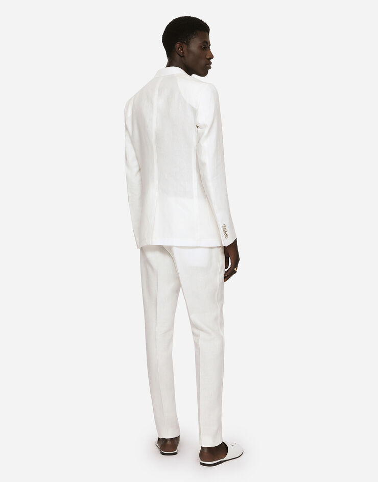 Dolce & Gabbana Deconstructed linen jacket White G2RH5TFU4LF