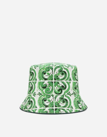 Dolce & Gabbana Reversible bucket hat with majolica print - VT001NVT000