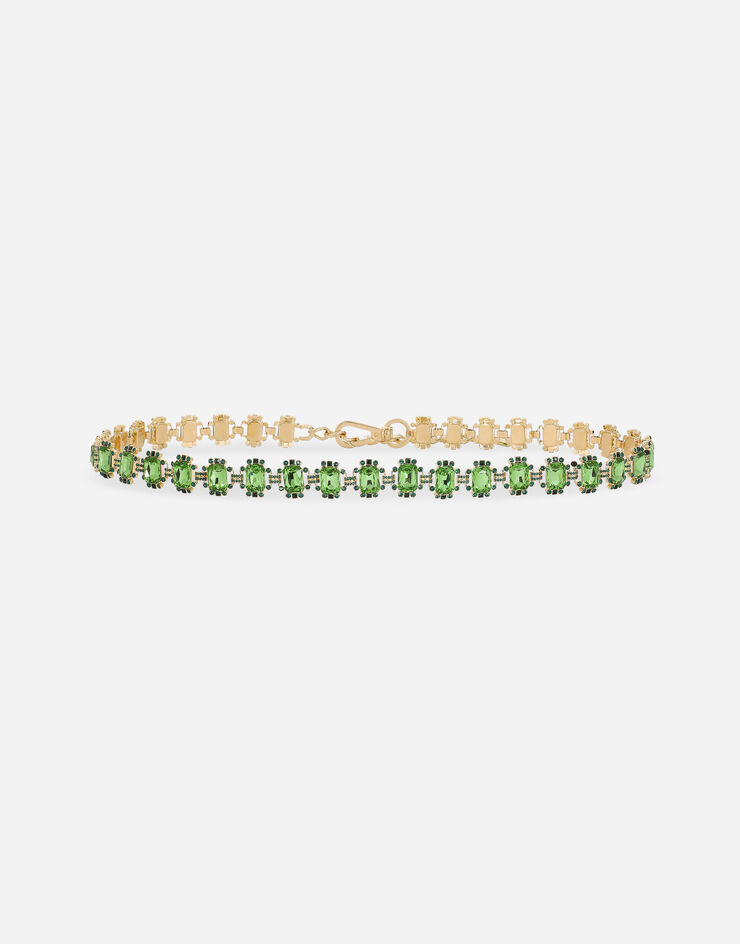 Dolce & Gabbana Cintura con cristalli verdi Green WLP3S1W1111