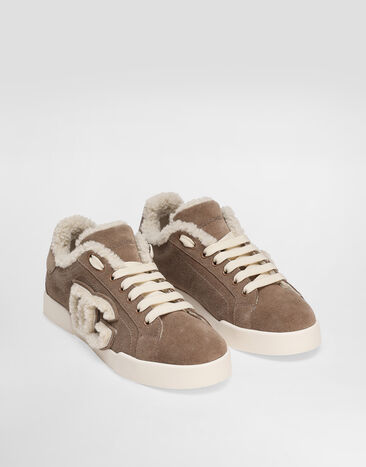 Dolce & Gabbana Zapatilla Portofino Light de piel de becerro y piel ovina Multicolor CK2374AJ222