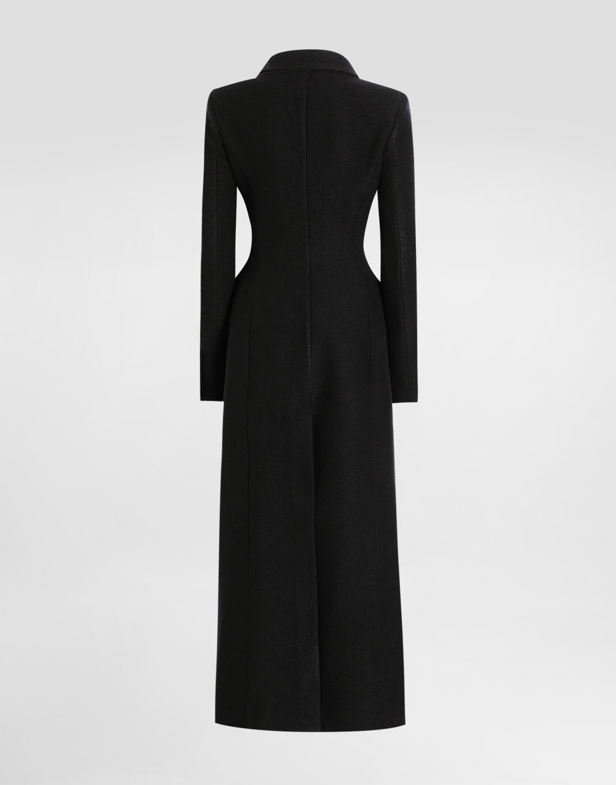 Double-breastedwool coat in Black for Women | Dolce&Gabbana® US