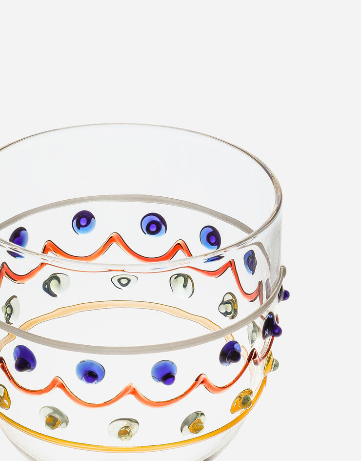 Dolce & Gabbana Red Wine Glass Multicolor TCB002TCALV