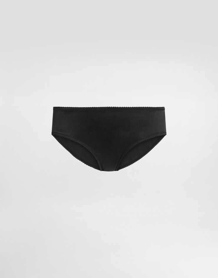 Dolce & Gabbana Satin panties Black O2B23TONO13