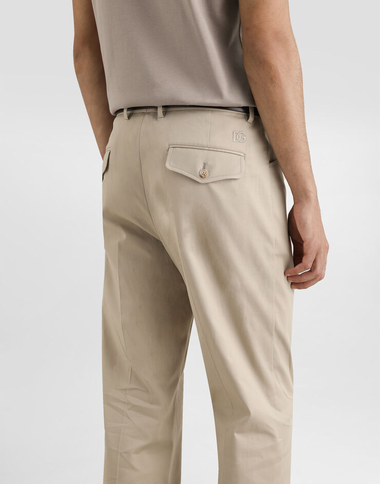 Dolce & Gabbana Cotton gabardine cargo trousers Beige GP13MZFUFNV
