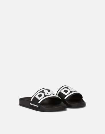 Dolce & Gabbana スライドサンダル ラバー ロゴプリント マルチカラー DD0320AQ858