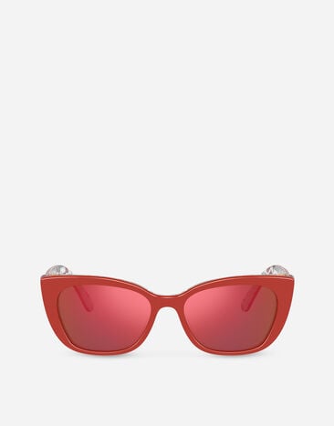 Dolce & Gabbana نظارة شمسية هابي غاردنز الفوشيه خزف VG442CVP5E4
