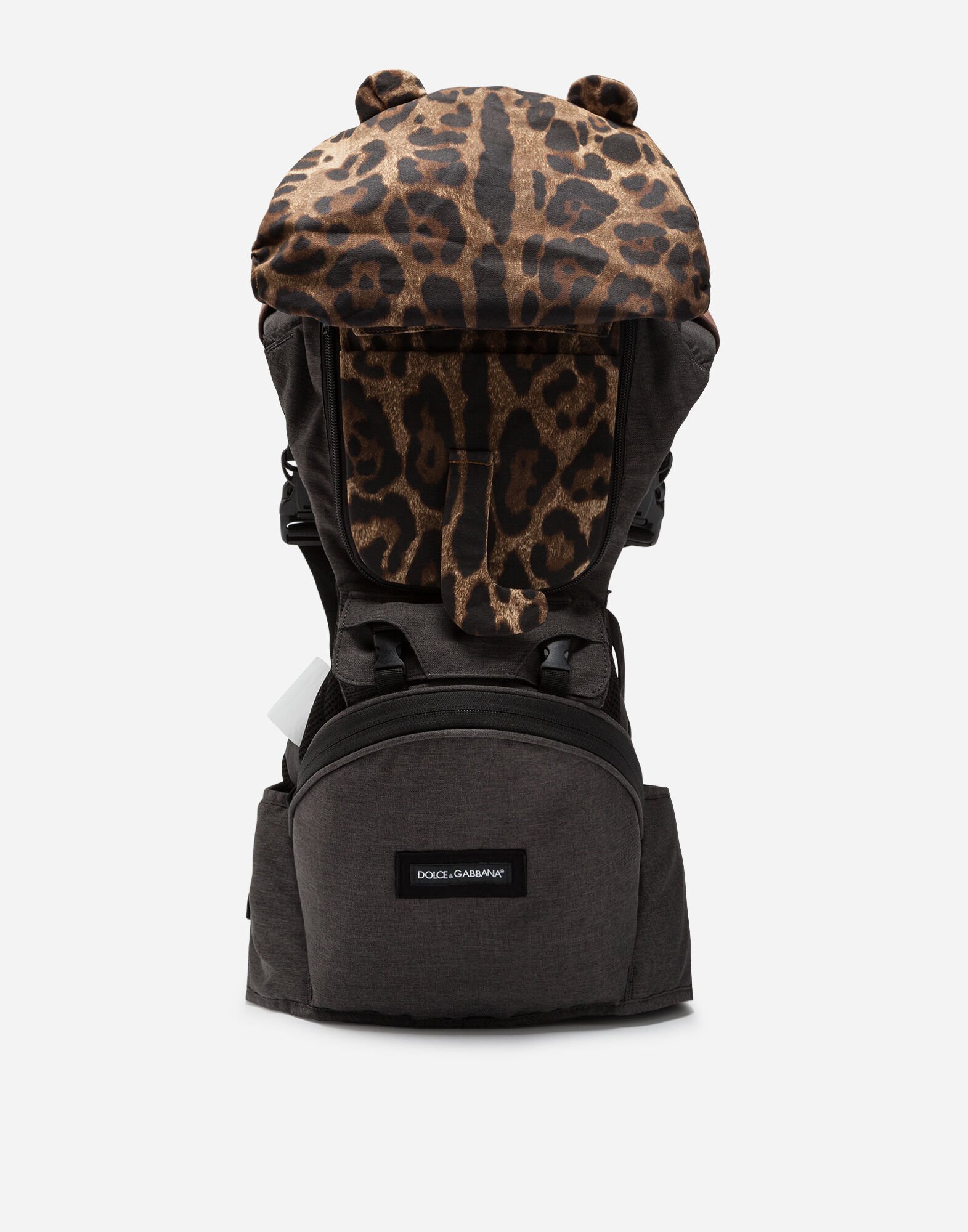 Leopard baby carrier in Multicolor for Boys Dolce Gabbana