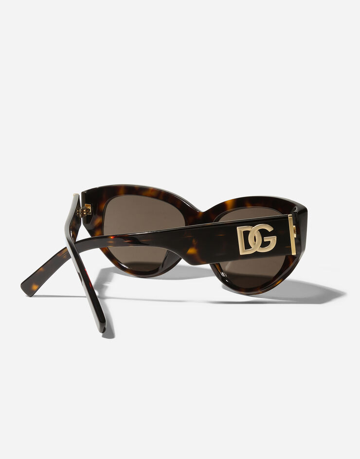 Dolce & Gabbana DG Crossed Sunglasses Havana VG4514VP273