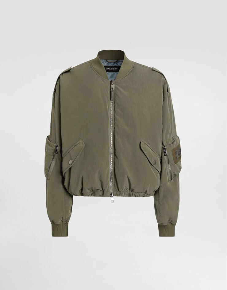 Dolce & Gabbana Wavy nylon bomber jacket Multicolor G9BZSTHUMUE