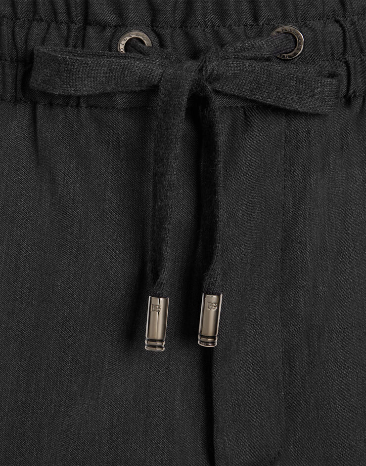 Dolce & Gabbana Technical wool jogging trousers Grey GYACETFUZFG