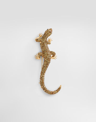 Dolce & Gabbana Broche lézard Orange WPS1A1W1111