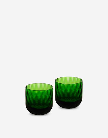 Dolce & Gabbana Set 2 Hand-Blown Murano Shot Glasses Multicolor TCB021TCALZ