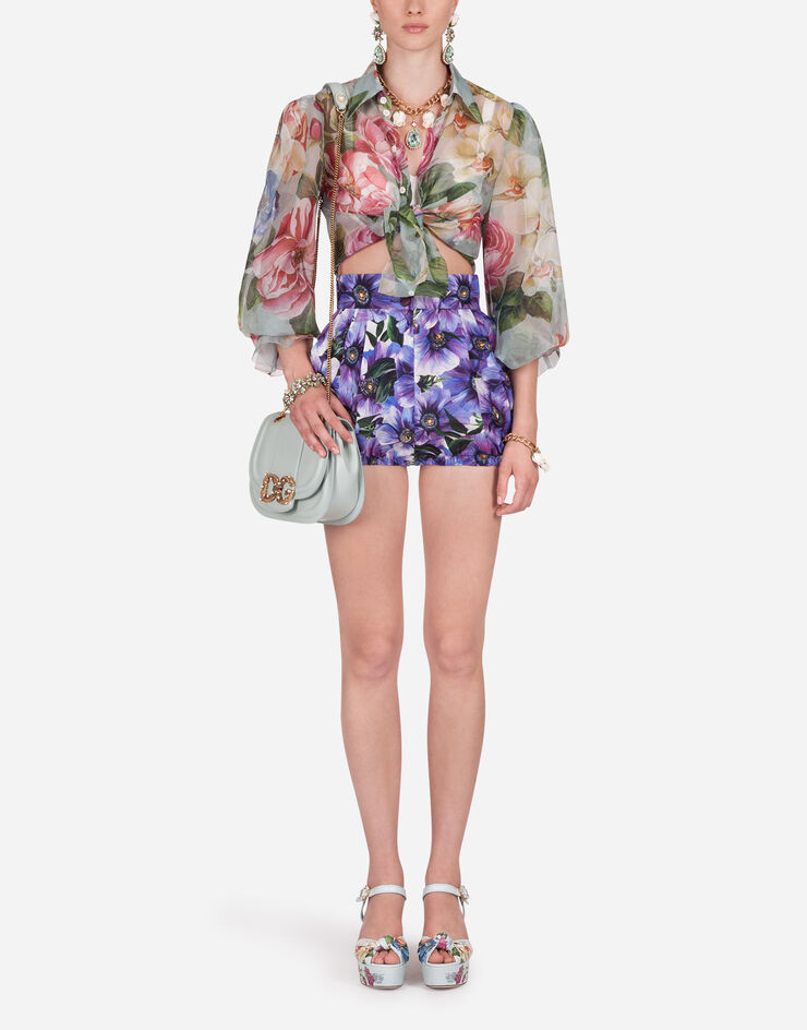 Dolce & Gabbana FLORAL-PRINT ORGANZA SHIRT STAMPA FLOREALE F5M42TIS1AU