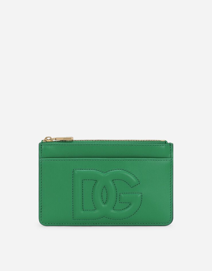 Dolce & Gabbana Kartenetui DG Logo mittelgroß Grün BI1261AG081