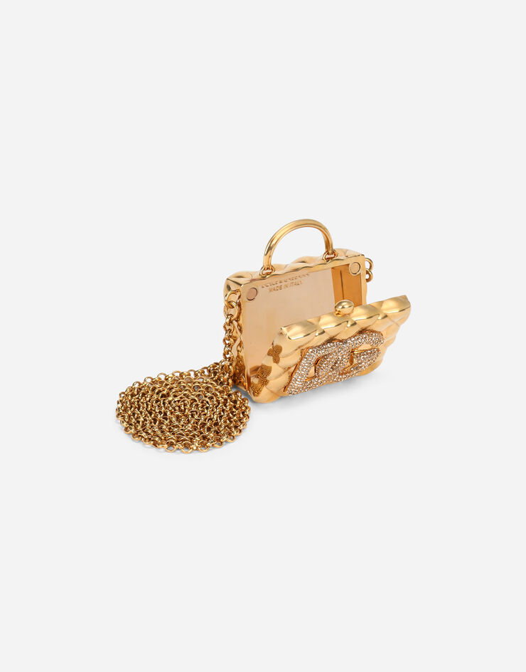 Dolce & Gabbana Металлическое ожерелье DG из винтажной латуни золотой BI3114AY092