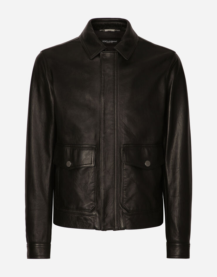Dolce & Gabbana Leather jacket Black G9ANZLGG724