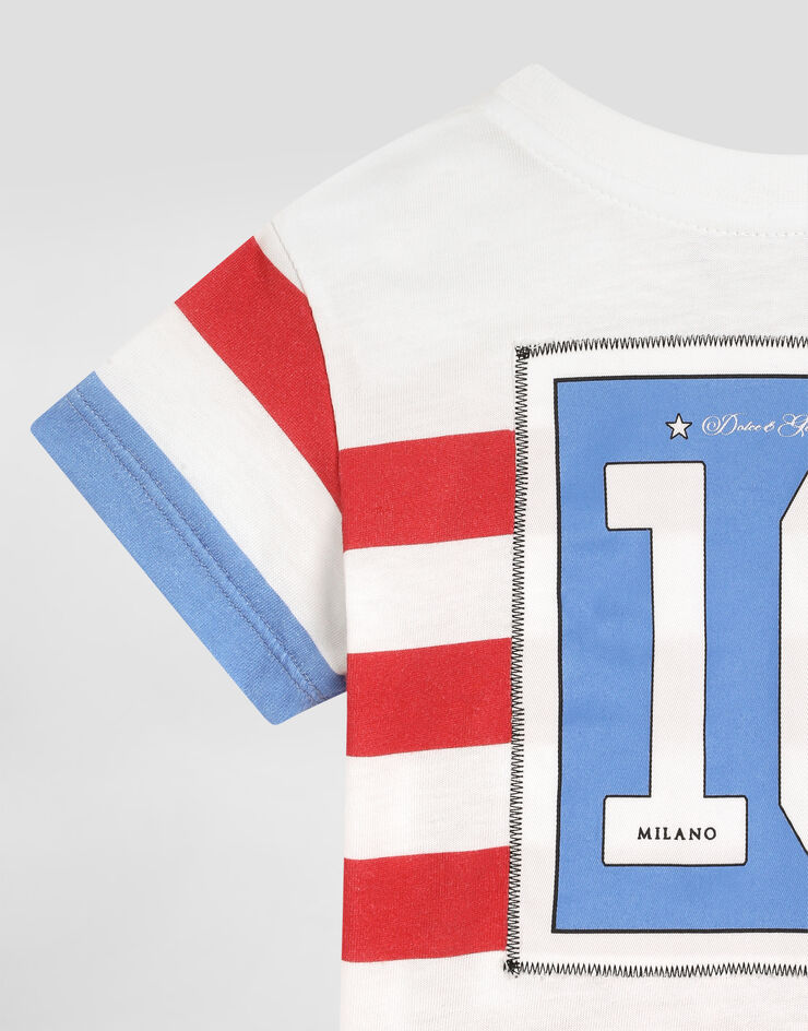 Dolce & Gabbana Jersey t-shirt with military print Multicolor L1JTEYII7JV