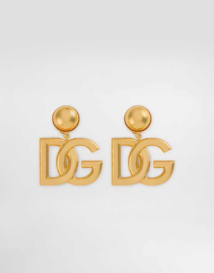 Dolce & Gabbana Pendientes de clip con logotipo DG