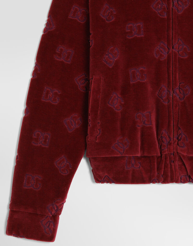 Dolce & Gabbana Logo jacquard jersey sweatshirt Dolce & Gabbana Logo jacquard jersey sweatshirt Red L5JWDLFJ7DL