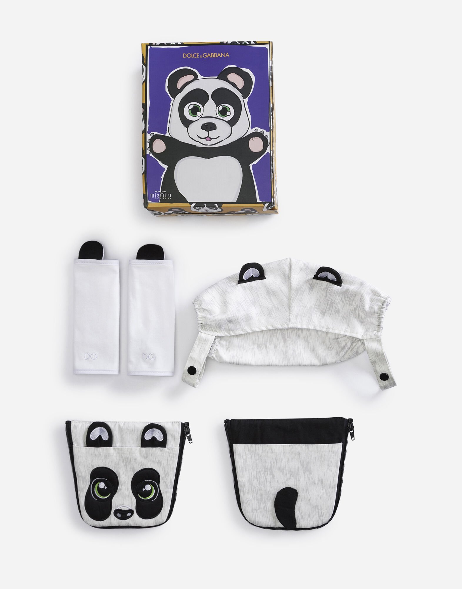 Dolce & Gabbana Panda cover for baby carrier White L0EGC5FU1IR