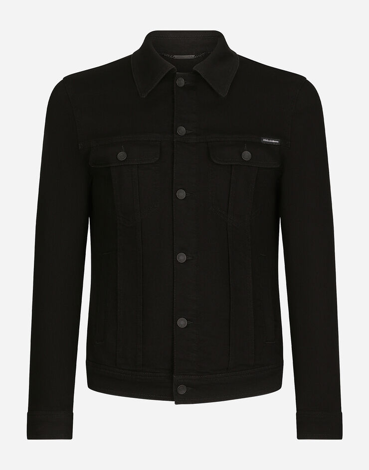 Dolce & Gabbana Black stretch denim jacket Black G9VZ8DG8CN9