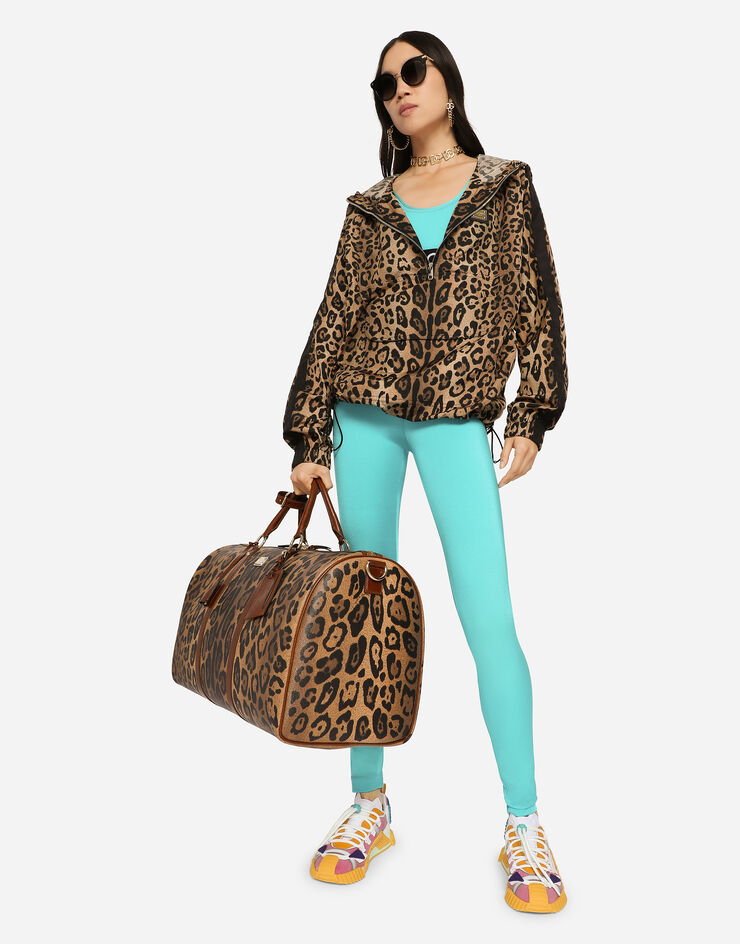 Dolce & Gabbana Leopard-print nylon anorak Multicolor I9ABSWG7BPU