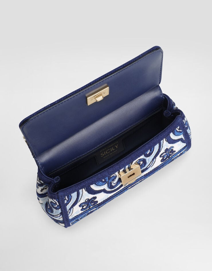 Dolce & Gabbana Small Sicily handbag with Majolica embroidery Multicolor BB7116BW050