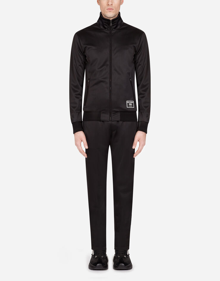 Dolce & Gabbana Jogging pants with patch NERO GYRLATHU7B7
