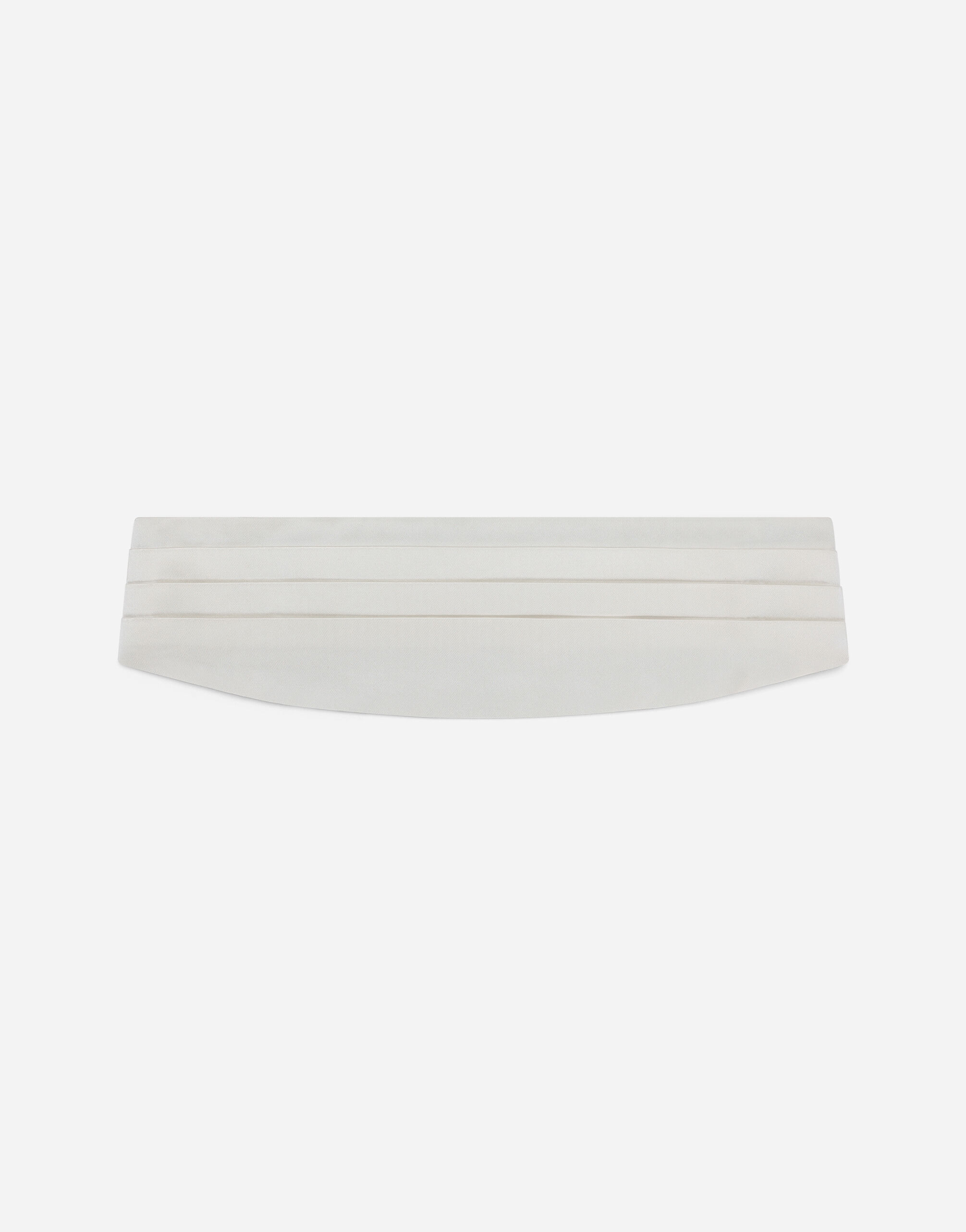 Silk satin cummerbund in White for Men | Dolce&Gabbana®