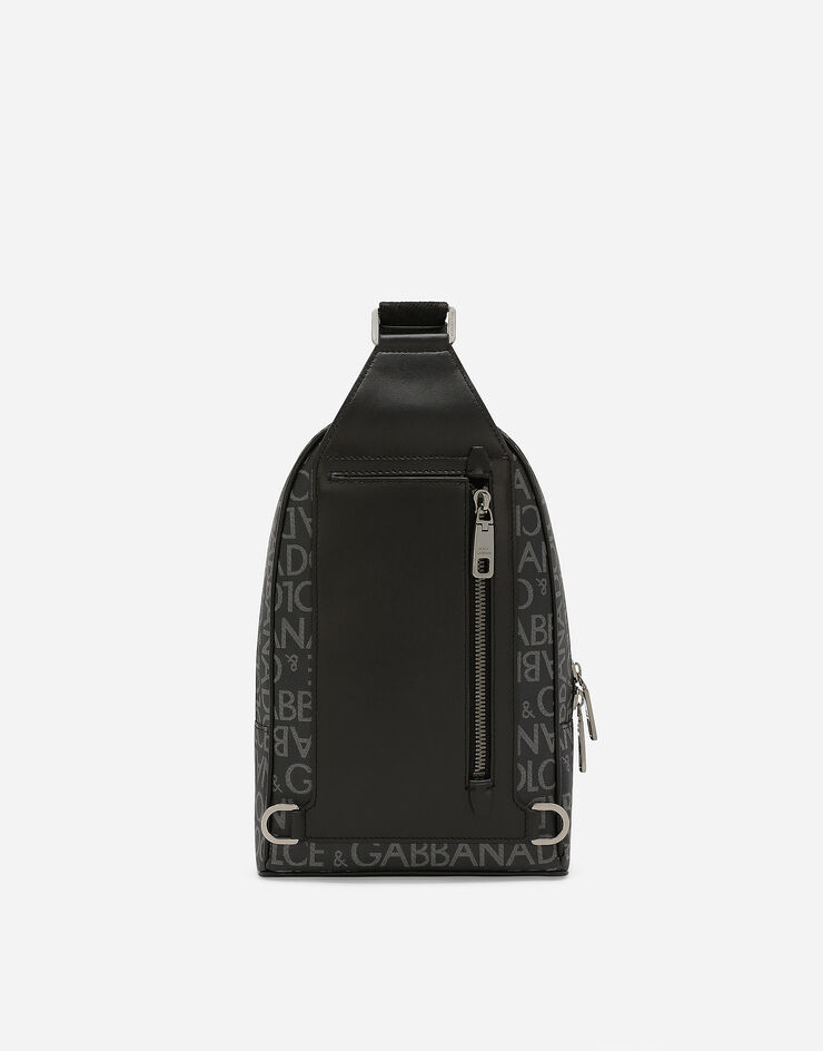 Dolce & Gabbana Mochila con bandolera de tejido jacquard revestido Estampado BM2295AJ705