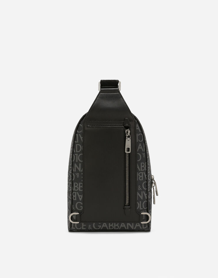 Dolce & Gabbana Coated jacquard crossbody backpack Print BM2295AJ705