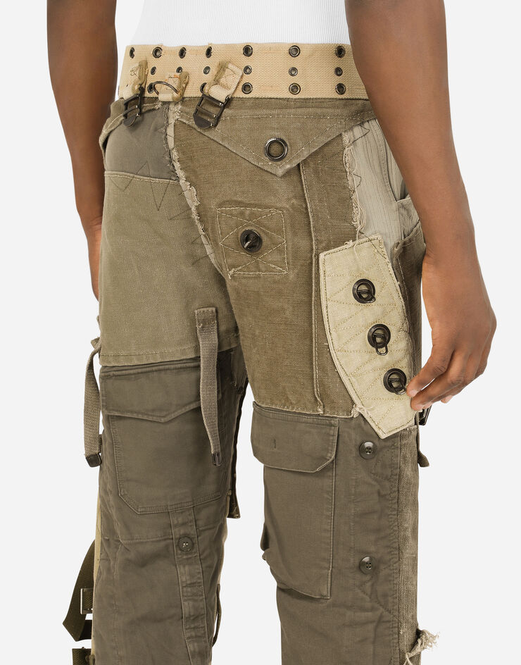 Dolce & Gabbana Cargo pants with vintage appliqués разноцветный GVALETGEZ08