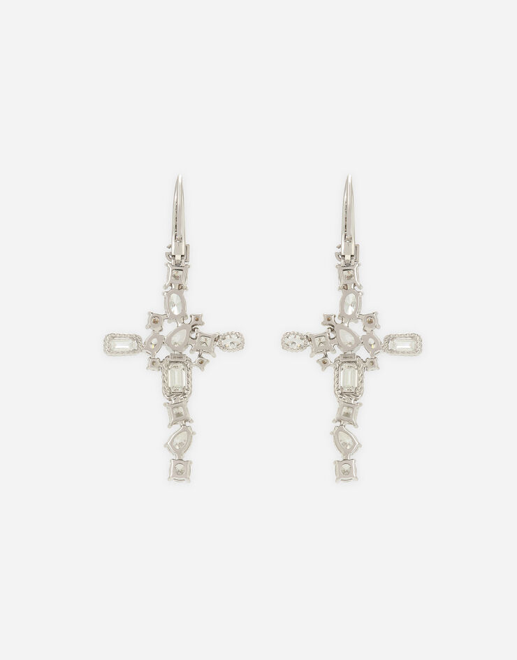 Dolce & Gabbana Easy Diamond earrings in white gold 18Kt diamonds White WEQD4GWDIA1