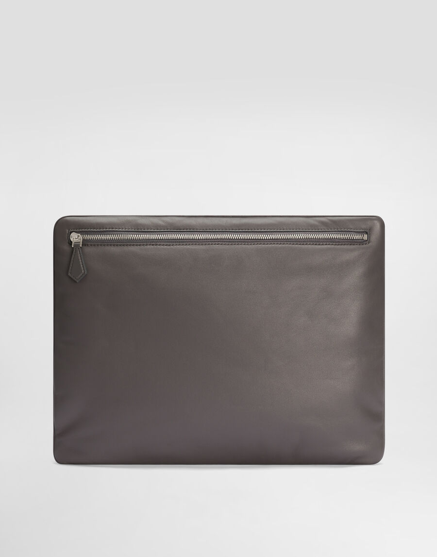 Calfskin nappa leather pouch