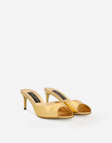 Dolce & Gabbana Calfskin mules Gold CR1757AY828