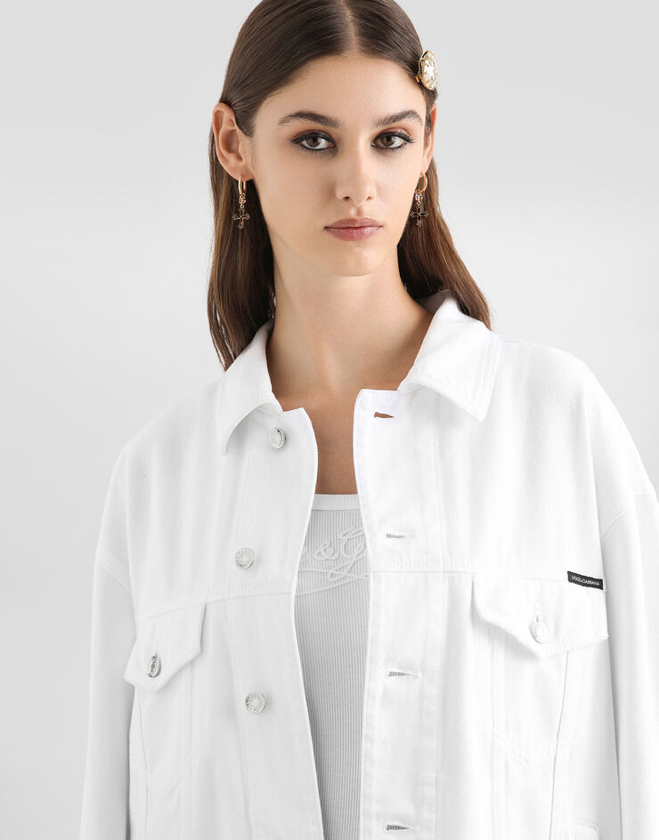 Dolce & Gabbana Jeansjacke aus Denim Multicolor F9S65DG8OT6