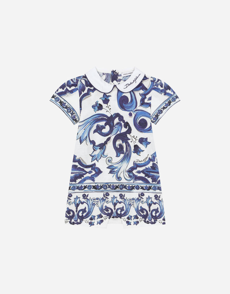 Dolce & Gabbana 2-piece gift set in majolica-print jersey Multicolor L2JOY1G7EX0