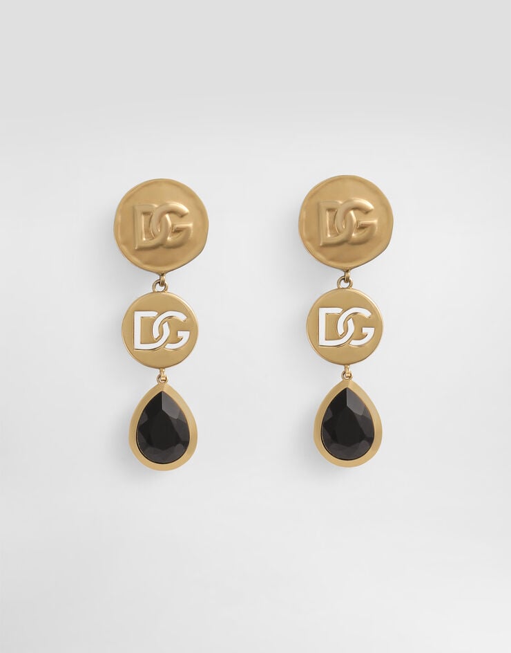 Dolce & Gabbana Like a Virgin logo clip earrings Gold WER6V3W1111
