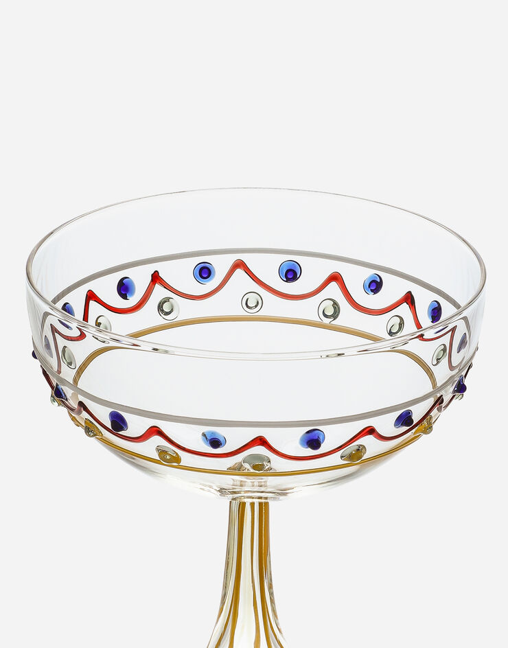 Dolce & Gabbana Champagne Glass Multicolor TCB027TCALV