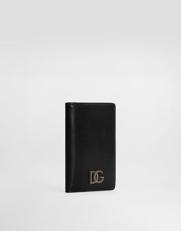 Dolce & Gabbana Tempesta calfskin card holder Black BP3323AU994