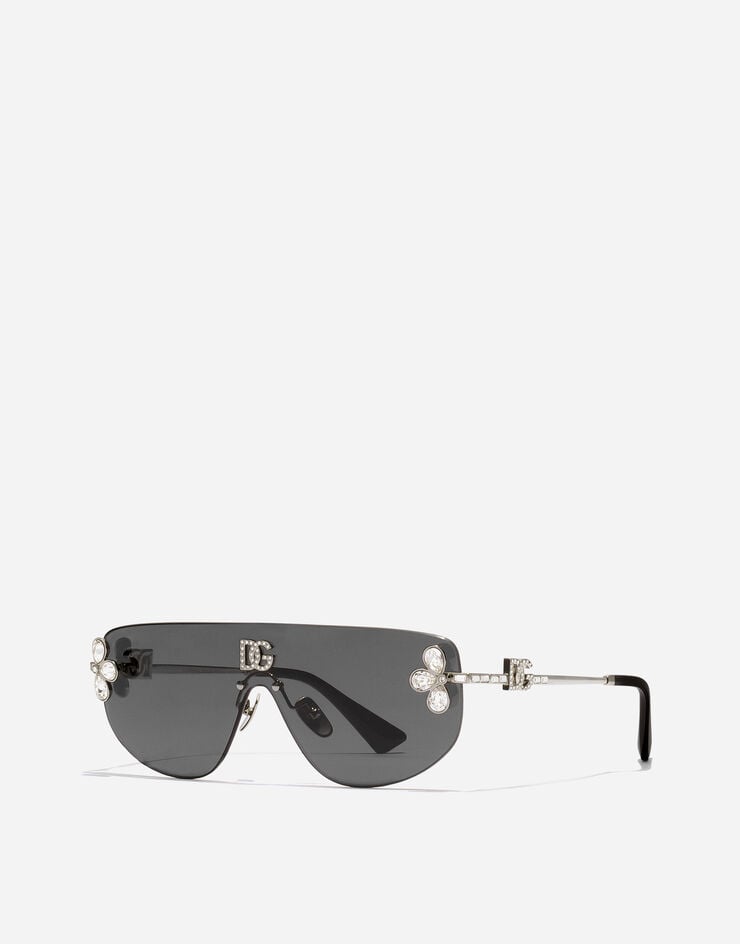 Dolce & Gabbana DG Crystals Sunglasses Silver VG2333VM587