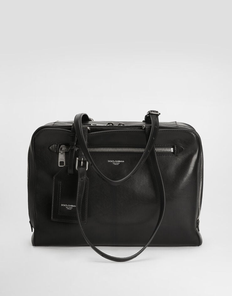Dolce & Gabbana Ellis calfskin briefcase Black BM2574AH850