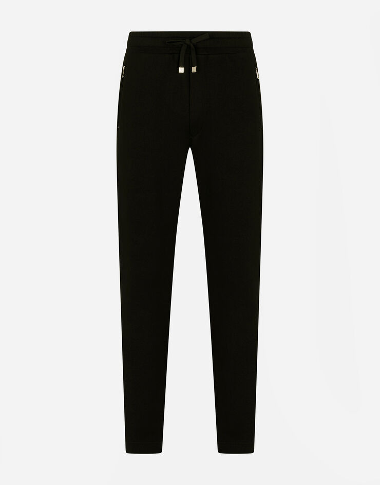 Dolce & Gabbana Jogpants aus Baumwolle SCHWARZ G4ZCATG7JYX