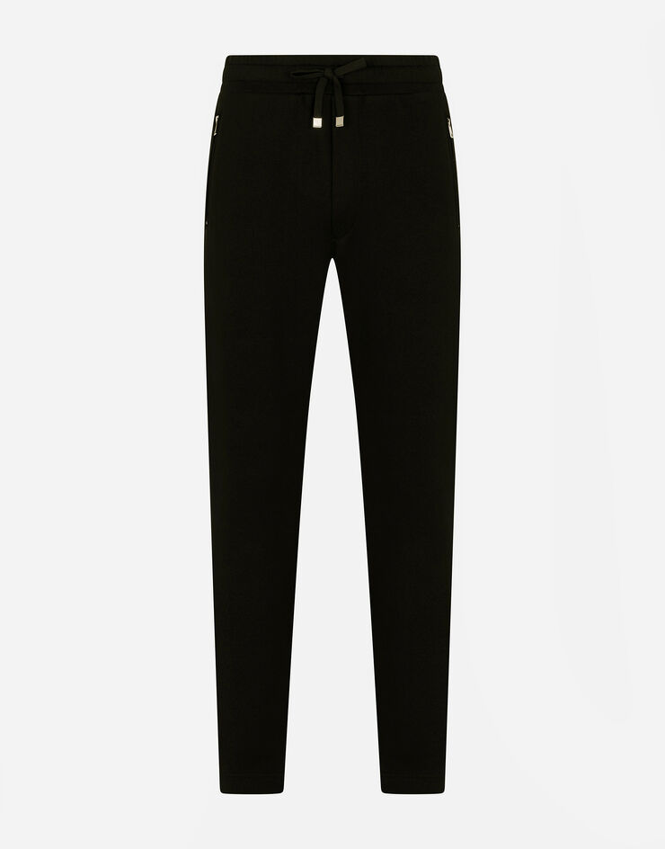 Dolce & Gabbana Cotton Sweatpants Black G4ZCATG7JYX