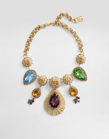 Dolce & Gabbana Rhinestone necklace Gold WNR6R3W1111