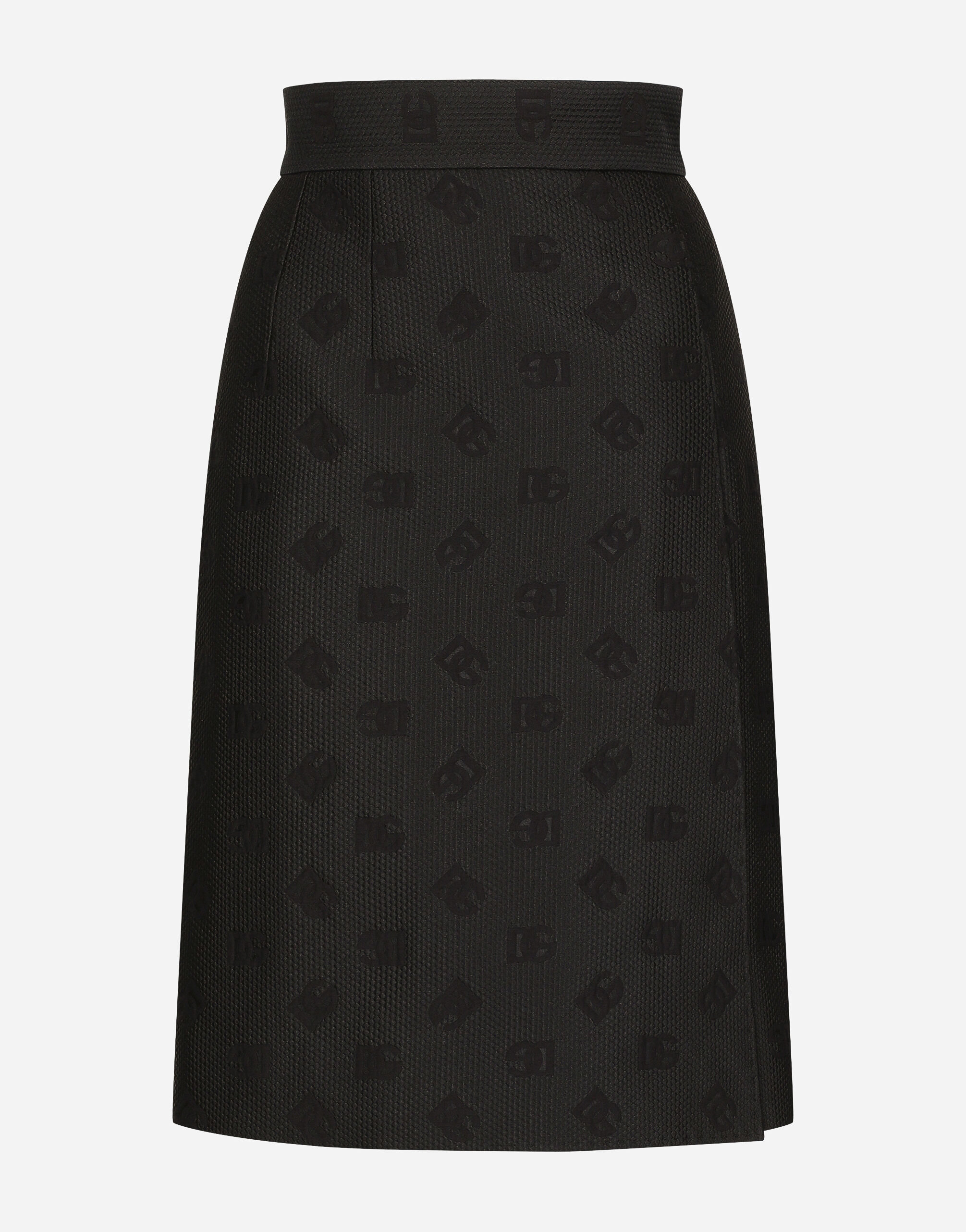 休日限定 Quilted jacquard midi skirt with DG logo in Black for Women スカート