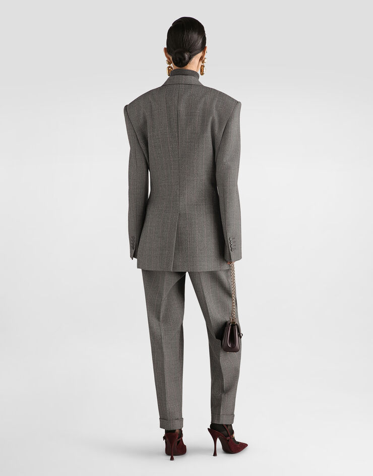 Dolce & Gabbana Pinstripe wool trousers Multicolor FTDM3TFRBDP