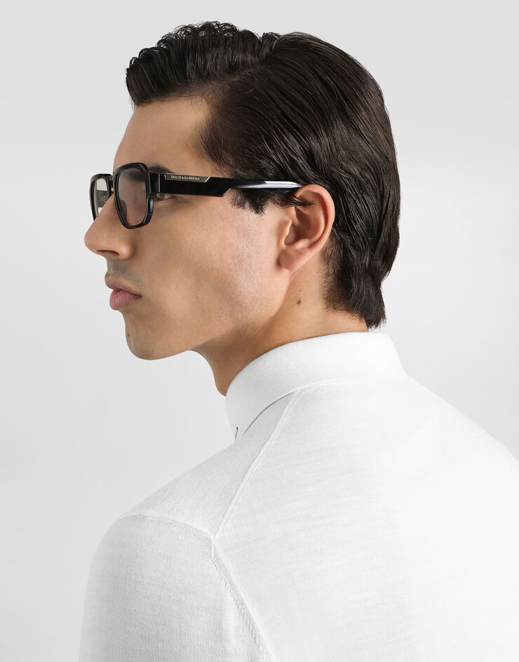 Dolce & Gabbana Wool polo shirt White GXZC0ZJDVLO